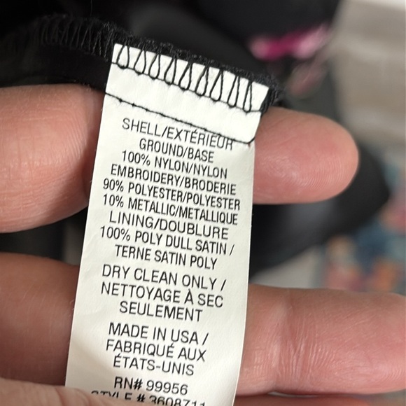 Shoshanna Midnight Sausalito Black Mesh Floral Cold Shoulder High Neck Gown 10 - Picture 7 of 7